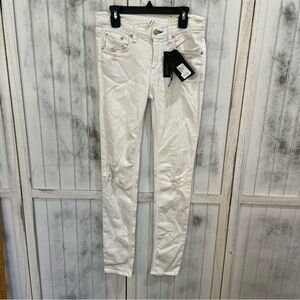 Rag & Bone Eomens cate mid rise ankle skinny jeans ecru 29